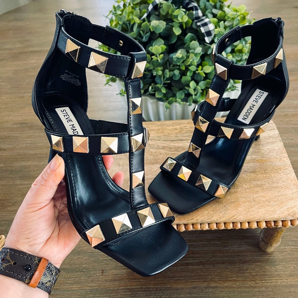 STEVE MADDEN Women's Studded Stiletto Sandal